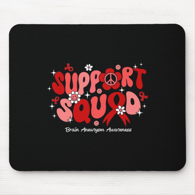 Support Squad Brain Aneurysm Awareness  Mouse Pad (Front)