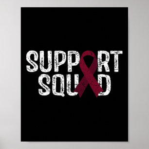 Support Squad Brain Aneurysm Awareness  Poster