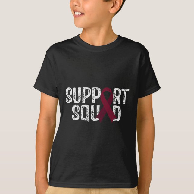 Support Squad Brain Aneurysm Awareness  T-Shirt (Front)