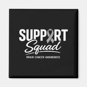 Support squad brain cancer awareness brain tumour magnet