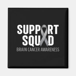 Support squad brain cancer awareness brain tumour magnet