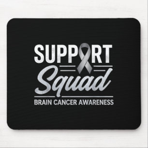 Support squad brain cancer awareness brain tumour mouse pad