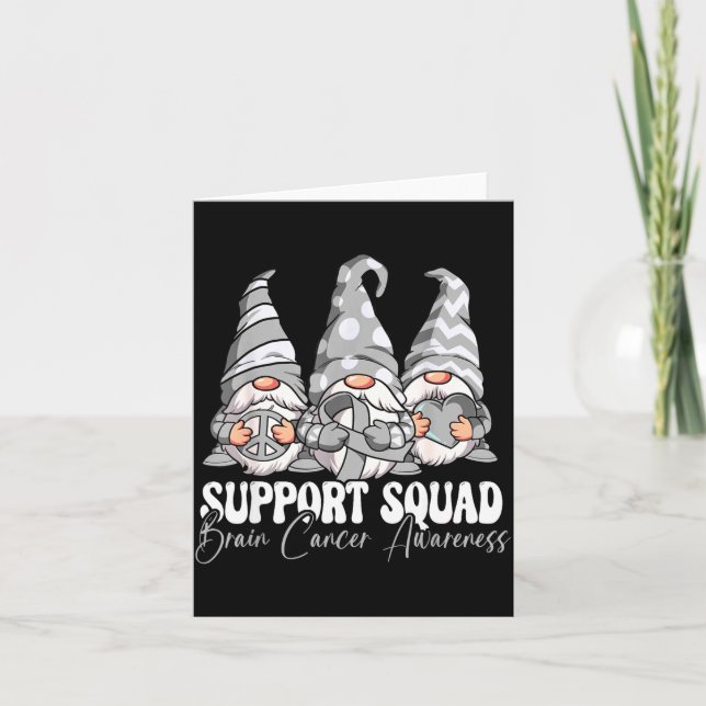 Support Squad Brain Cancer Awareness Card (Front)