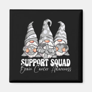 Support Squad Brain Cancer Awareness Magnet