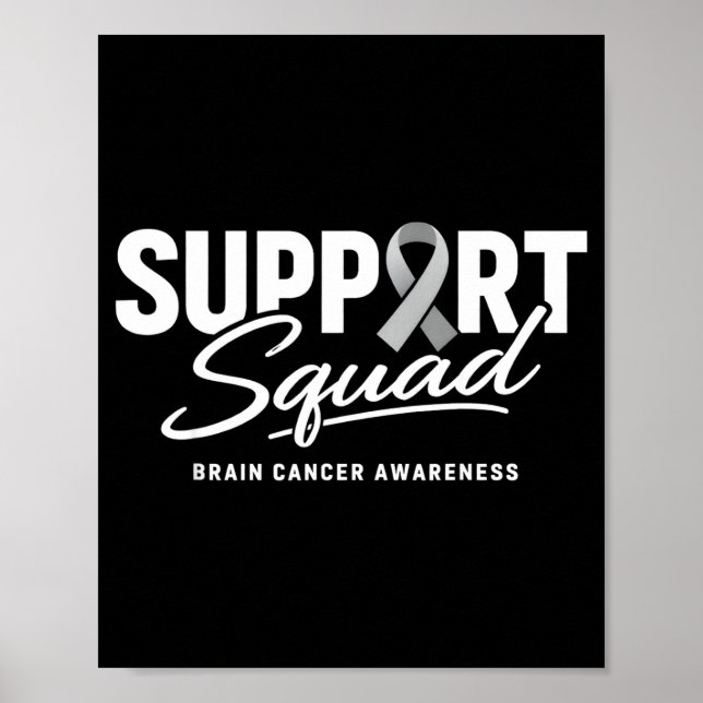 Support squad brain cancer awareness month 2026 poster (Front)
