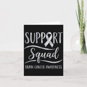 Support squad brain tumour awareness brain cancer card