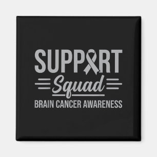 Support squad brain tumour awareness brain cancer magnet