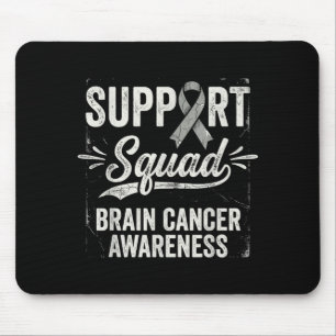 Support squad brain tumour awareness brain cancer mouse pad