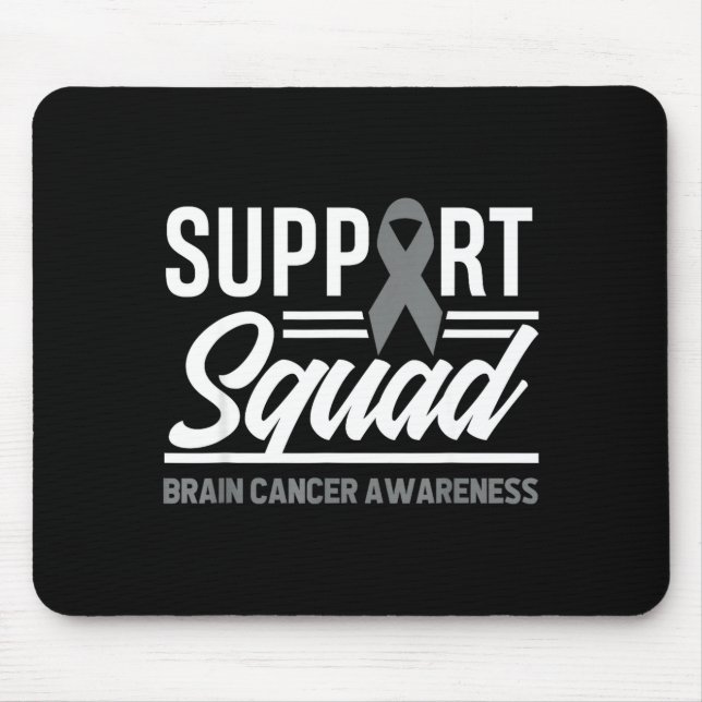 Support Squad Brain Tumour Support Brain Cancer Mouse Pad (Front)