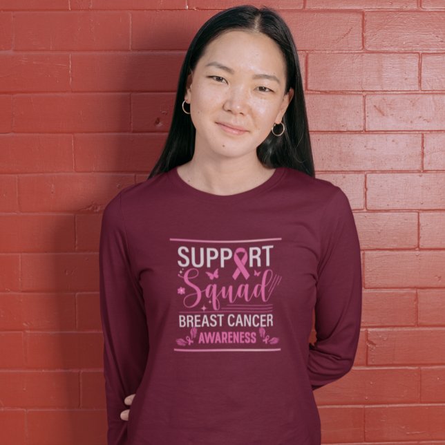 Support Squad- Breast Cancer Awareness Design T-Shirt (Creator Uploaded)