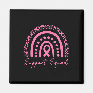 Support Squad Breast Cancer Awareness Husband Pink Magnet