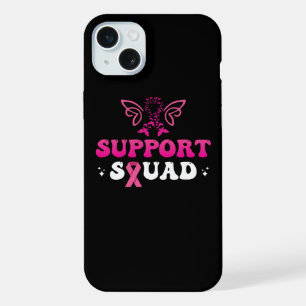 support squad breast cancer awareness iPhone 15 plus case