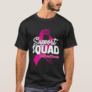 Support Squad Breast Cancer Awareness K Ribbon T-Shirt