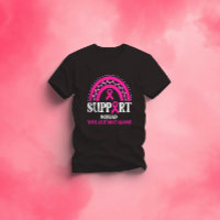 Support Squad Breast Cancer Awareness Leopard Pink