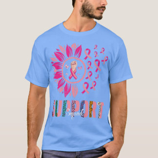 Support Squad Breast Cancer Awareness Leopard Pink T-Shirt