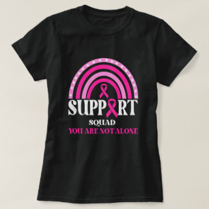Support Squad Breast Cancer Awareness Leopard Pink T-Shirt