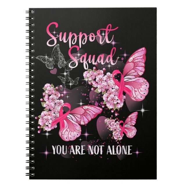Support Squad Breast Cancer Awareness Notebook (Front)