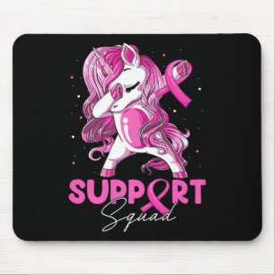 Support Squad Breast Cancer Awareness Pink Dabbing Mouse Pad