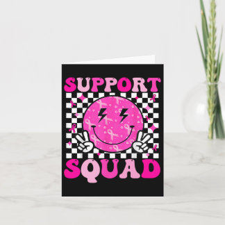 Support Squad Breast Cancer Awareness Pink Ribbon  Card