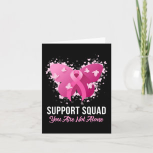 Support Squad Breast Cancer Awareness Pink Ribbon Card