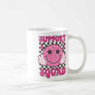 Support Squad Breast Cancer Awareness Pink Ribbon Coffee Mug