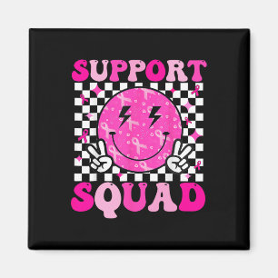 Support Squad Breast Cancer Awareness Pink Ribbon  Magnet