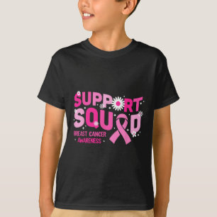 Support Squad Breast Cancer Awareness Pink Ribbon T-Shirt