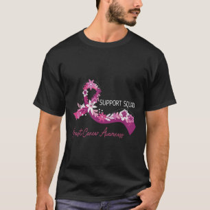 Support Squad Breast Cancer Awareness Pink Ribbon T-Shirt