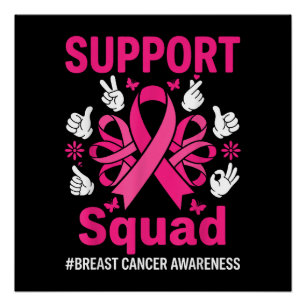 Support Squad Breast Cancer Awareness Poster