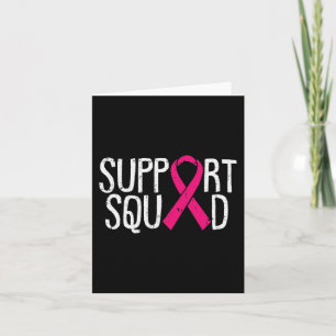 Support Squad Breast Cancer Awareness Ribbon Fight Card