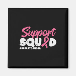 Support Squad Breast Cancer Awareness Ribbon Men W Magnet