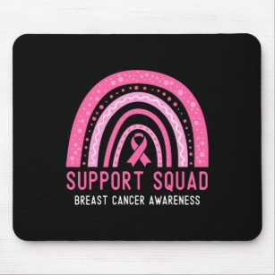 Support Squad Breast Cancer Awareness Ribbon Pink  Mouse Pad