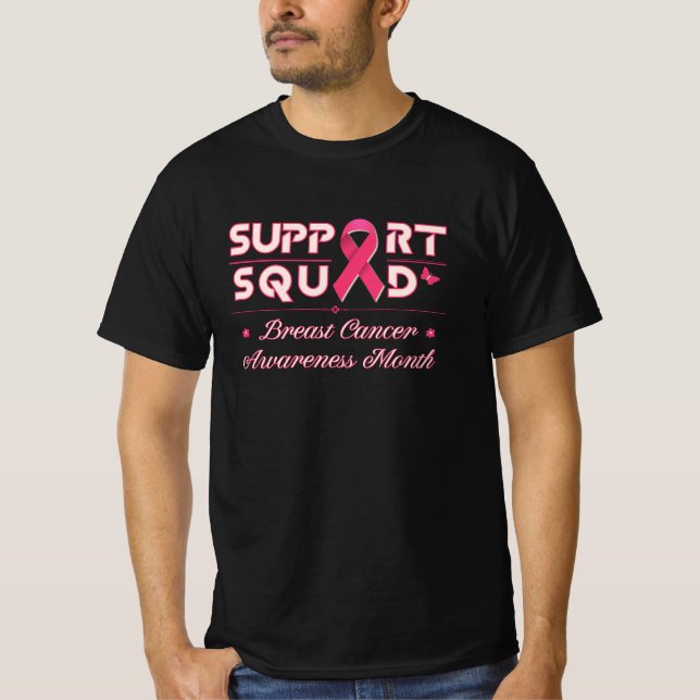 Support Squad-Breast Cancer  Awareness T-shirt (Front)