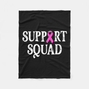 Support Squad Breast Cancer - Breast Cancer Awaren Fleece Blanket