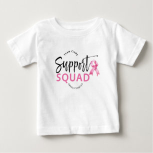 Support Squad Breast Cancer Pink Ribbon Baby T-Shirt