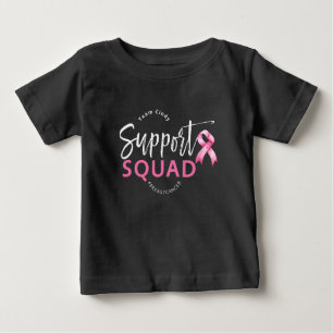 Support Squad Breast Cancer Pink Ribbon Baby T-Shirt