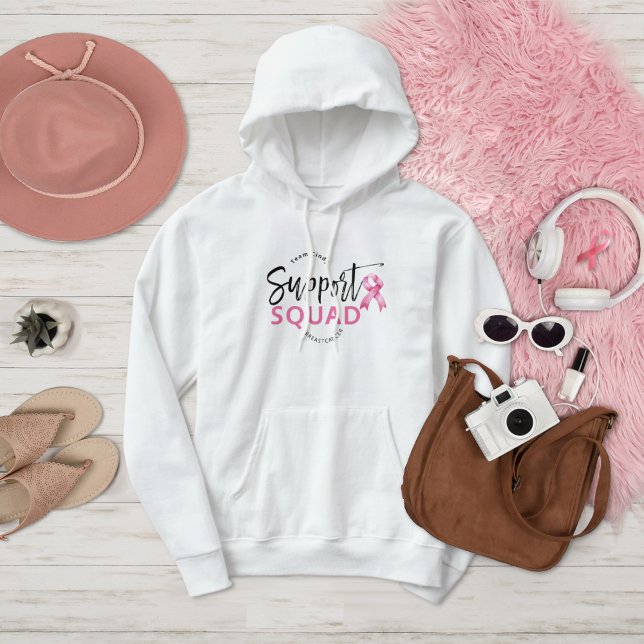 Support Squad Breast Cancer Pink Ribbon Hoodie (Creator Uploaded)