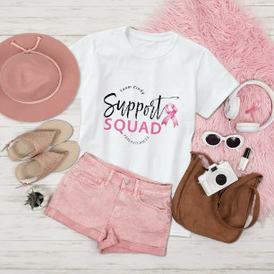 Support Squad Breast Cancer Pink Ribbon T-Shirt