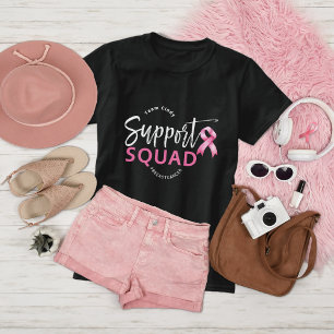 Support Squad Breast Cancer Pink Ribbon T-Shirt
