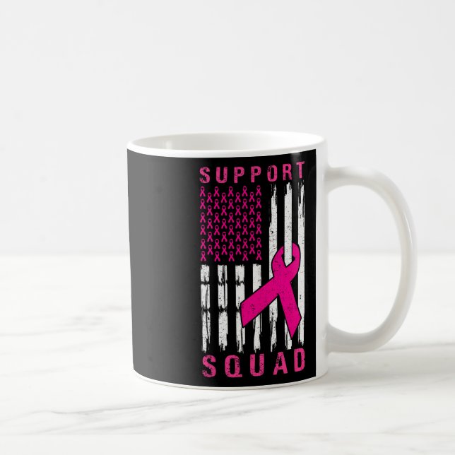 Support Squad Breast Cancer – Pink Support Squad 1 Coffee Mug (Right)