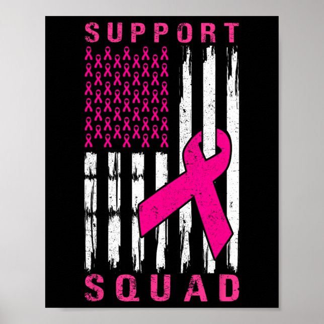 Support Squad Breast Cancer – Pink Support Squad 1 Poster (Front)