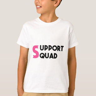 Support Squad Breast Cancer Warrior Survivor Pink T-Shirt