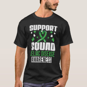 Support Squad Celiac Disease Awareness Gluten Free T-Shirt