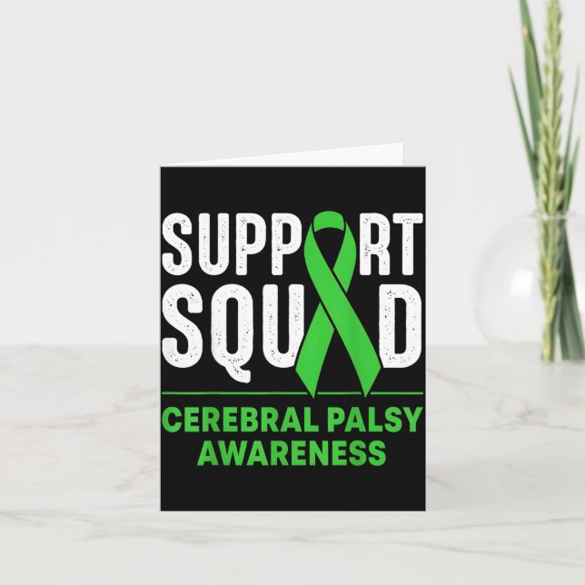 Support Squad Cerebral Palsy Awareness Month CP Card (Front)