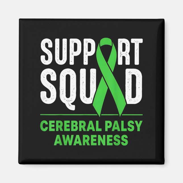 Support Squad Cerebral Palsy Awareness Month CP Magnet (Front)