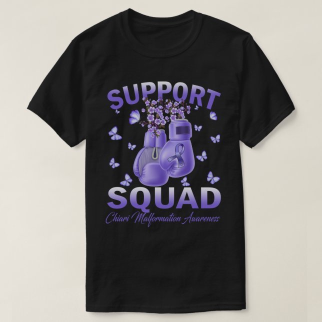 Support Squad CHIARI MALFORMATION AWARENESS Boxing T-Shirt (Design Front)