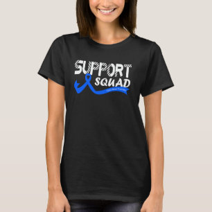 Support Squad Child Abuse Prevention Awareness Rib T-Shirt