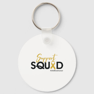 Support Squad - Childhood Cancer Awareness 1 Key Ring