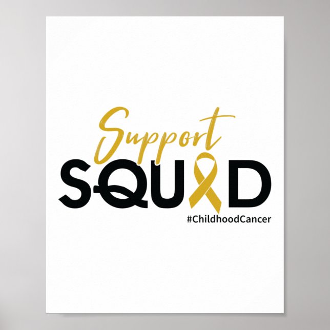 Support Squad - Childhood Cancer Awareness 1  Poster (Front)