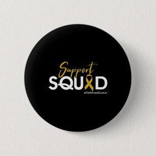 Support Squad - Childhood Cancer Awareness 6 Cm Round Badge